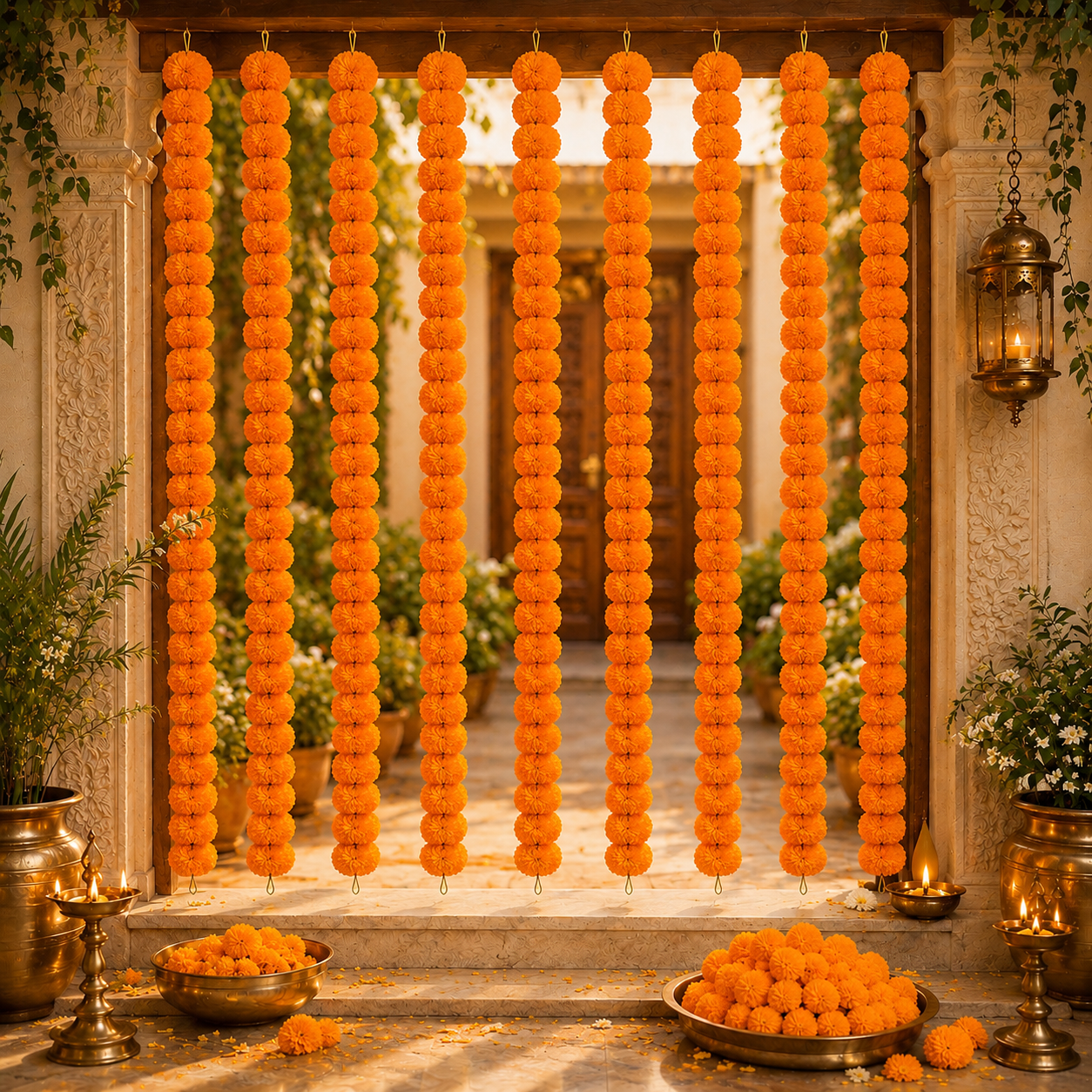 Kesari Artificial Flower Genda Ladi